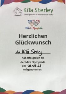 09. September 2021 - Willkommen zur Mini-Olympiade